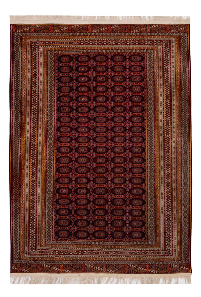 Tapis afghan - 321 x 243 cm - rouge foncé