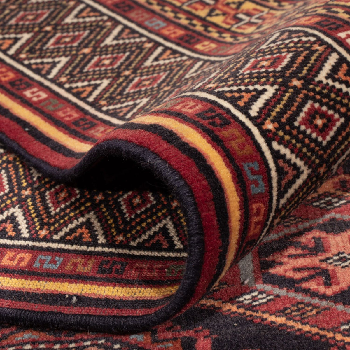 Tapis afghan - 321 x 243 cm - rouge foncé