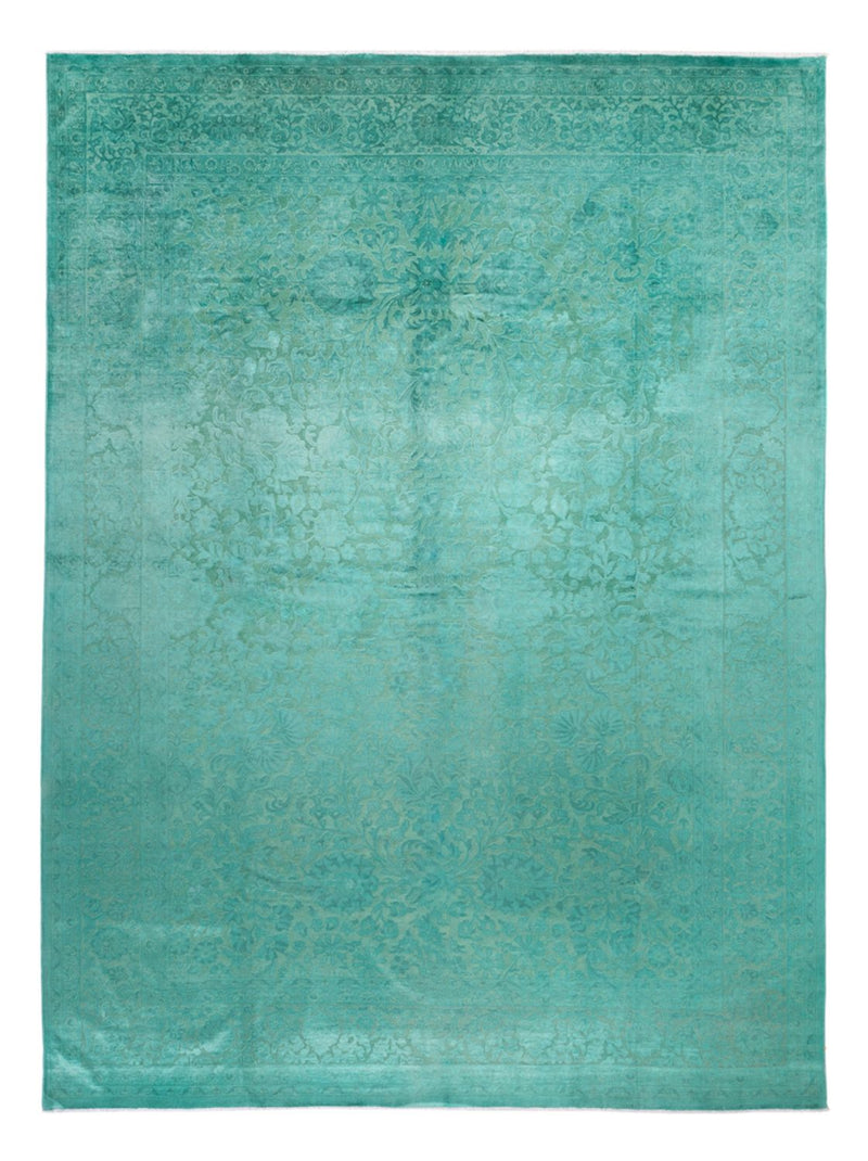 Tapis design - Vintage/Overdyed - 428 x 311 cm - vert