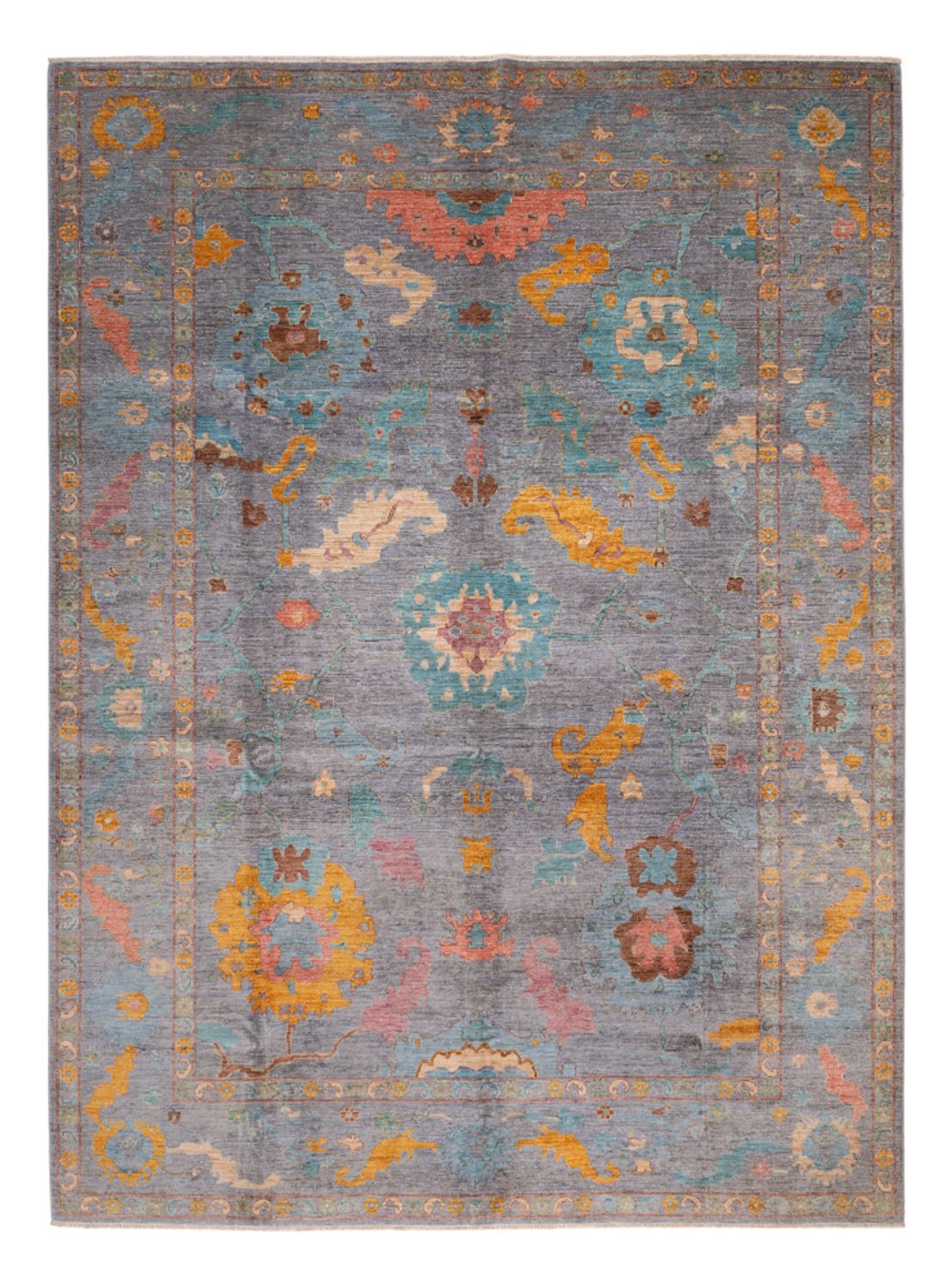Tapis Ziegler - Usak - 404 x 301 cm - bleu clair