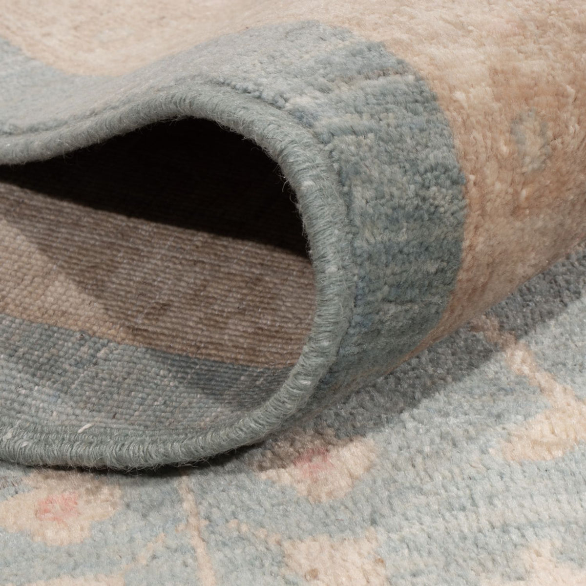 Tapis Ziegler carré  - 297 x 298 cm - bleu clair