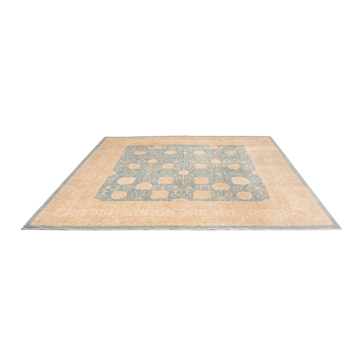 Tapis Ziegler carré  - 297 x 298 cm - bleu clair