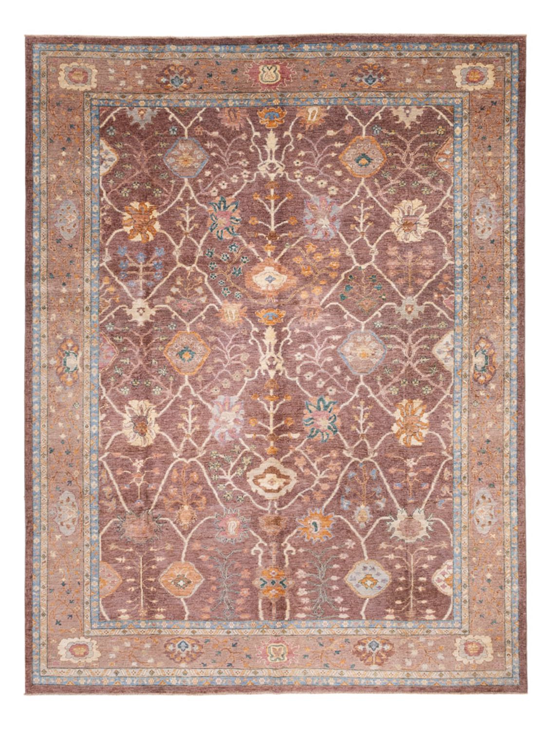 Tapis Ziegler - Usak - 394 x 310 cm - beige foncé