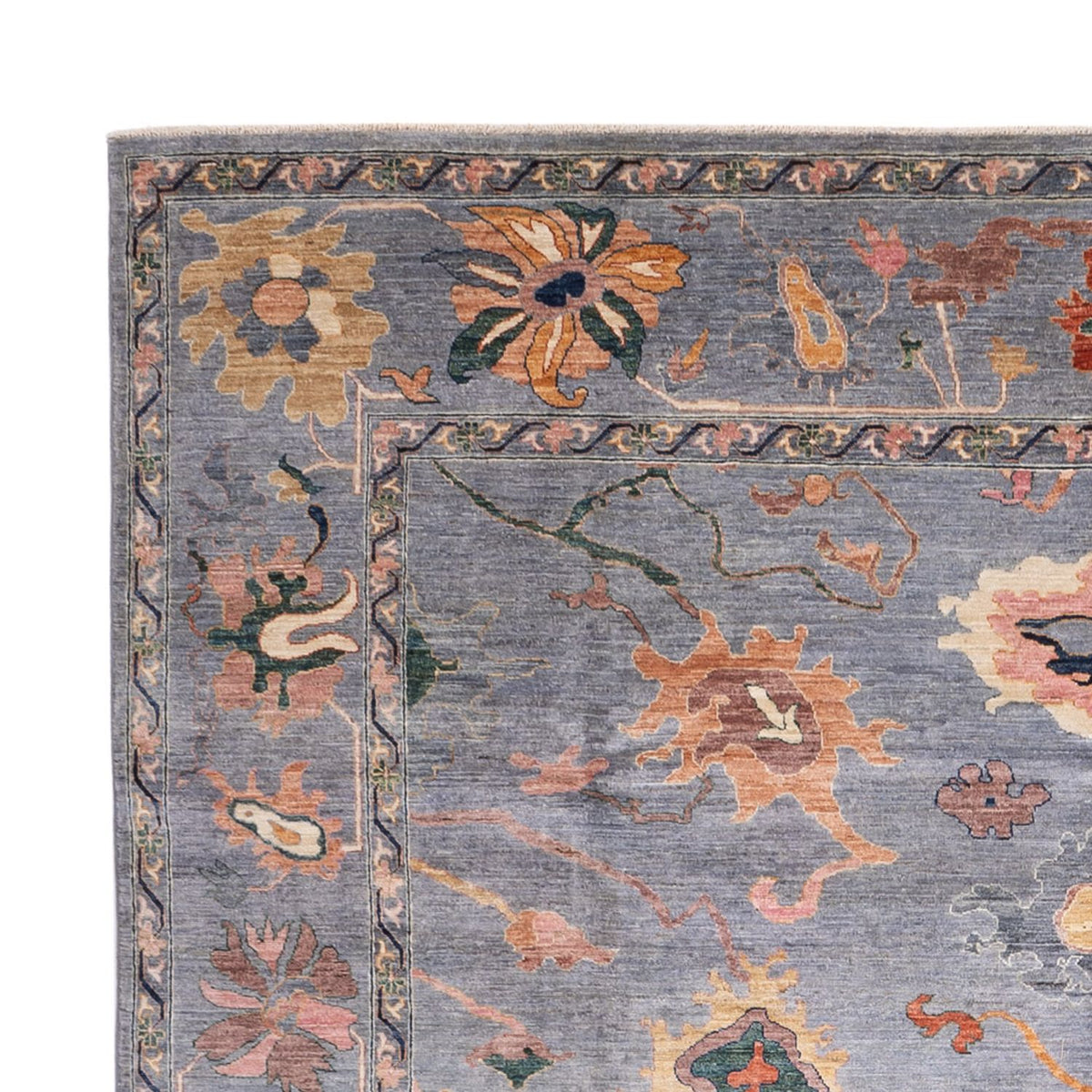 Tapis Ziegler - Usak - 397 x 300 cm - bleu foncé