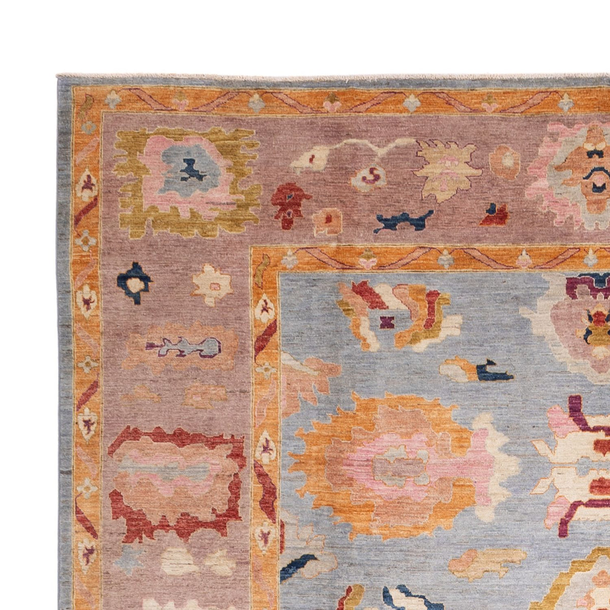 Tapis Ziegler - Usak - 391 x 298 cm - bleu clair