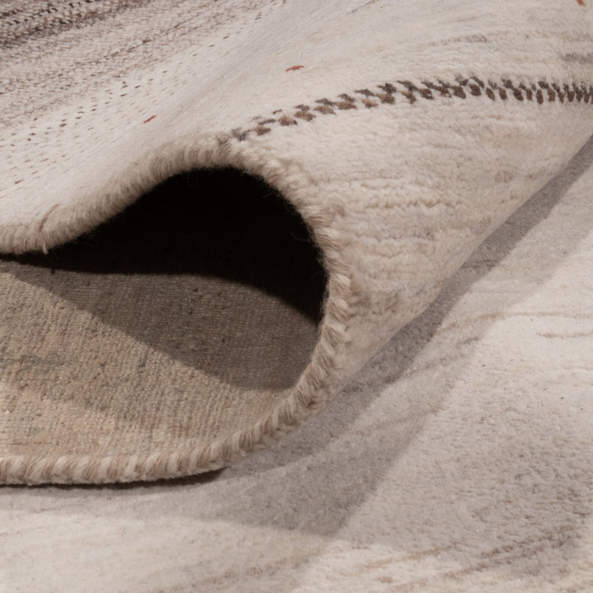 Tapis Gabbeh - Loribaft Indus - 396 x 300 cm - taupe