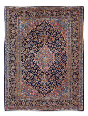 Tapis persan - Keshan - 355 x 264 cm - beige foncé