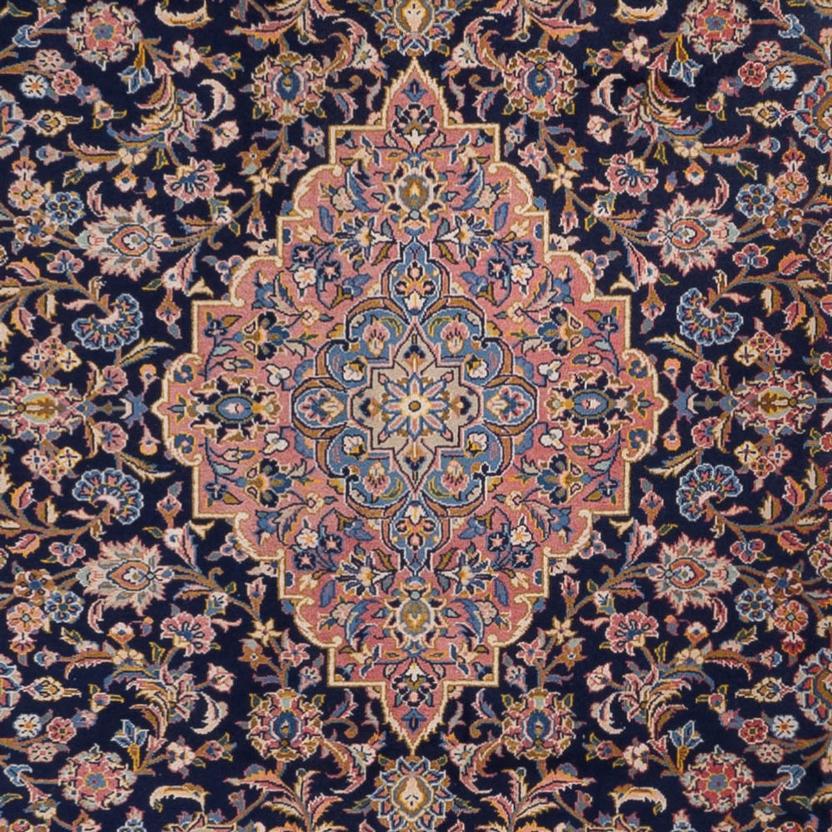 Tapis persan - Keshan - 355 x 264 cm - beige foncé