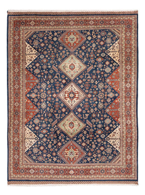 Tapis persan - Nomadic - 318 x 238 cm - bleu foncé