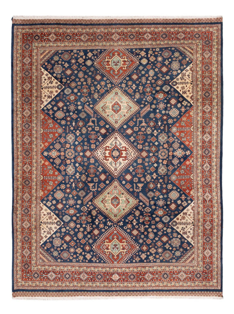 Tapis persan - Nomadic - 318 x 238 cm - bleu foncé