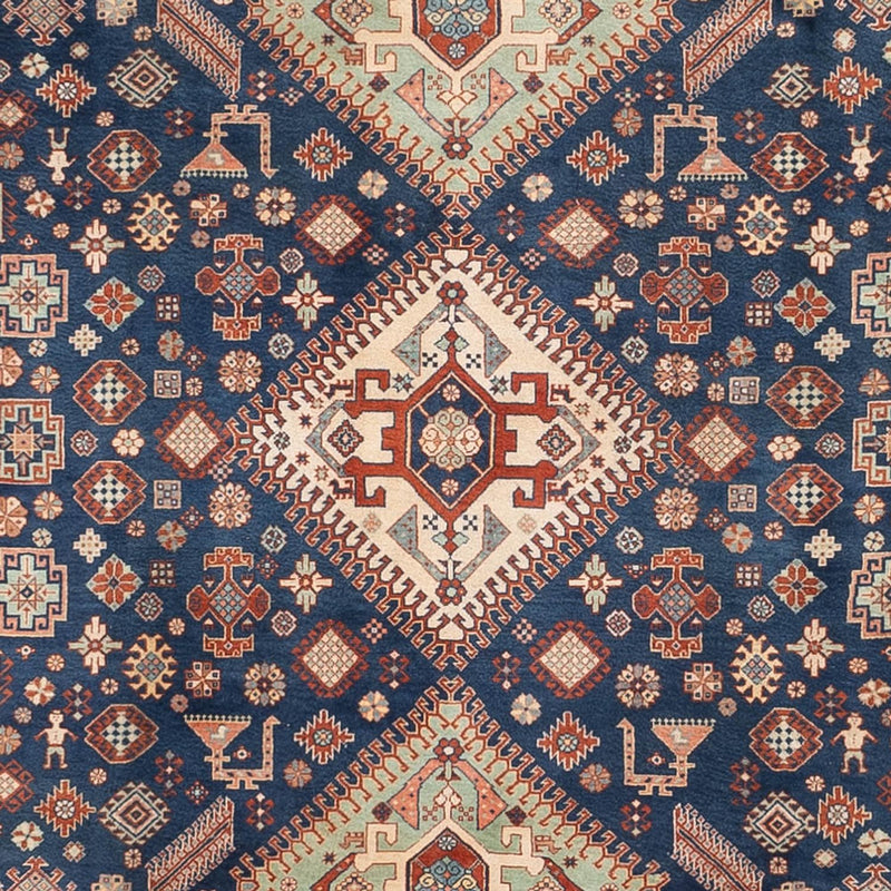 Tapis persan - Nomadic - 318 x 238 cm - bleu foncé