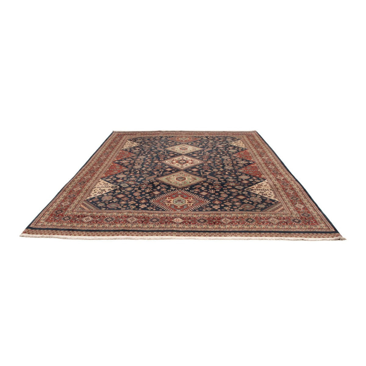 Tapis persan - Nomadic - 318 x 238 cm - bleu foncé