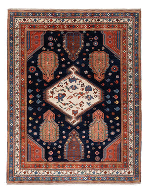 Tapis Ziegler - Kazak - 328 x 247 cm - bleu foncé