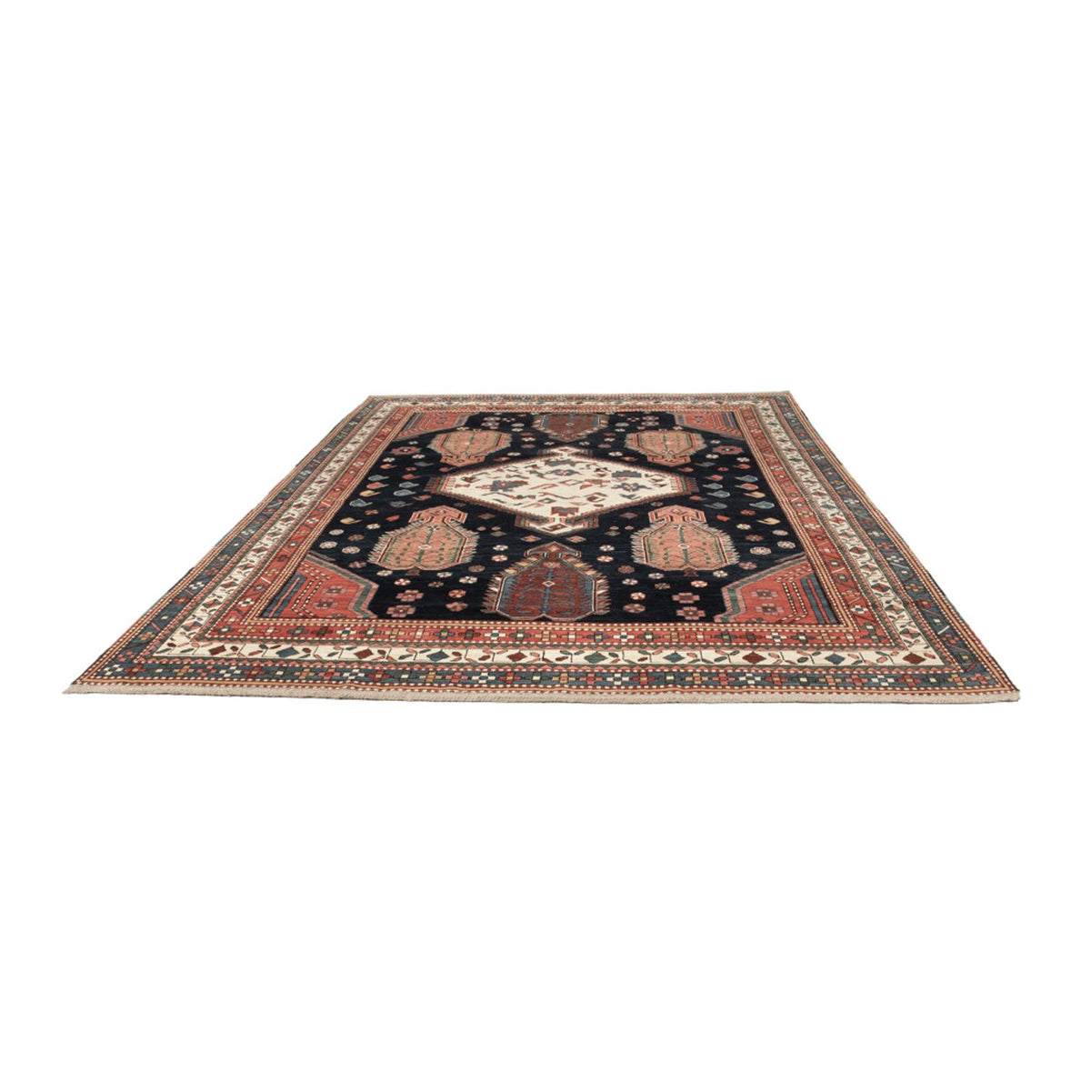 Tapis Ziegler - Kazak - 328 x 247 cm - bleu foncé