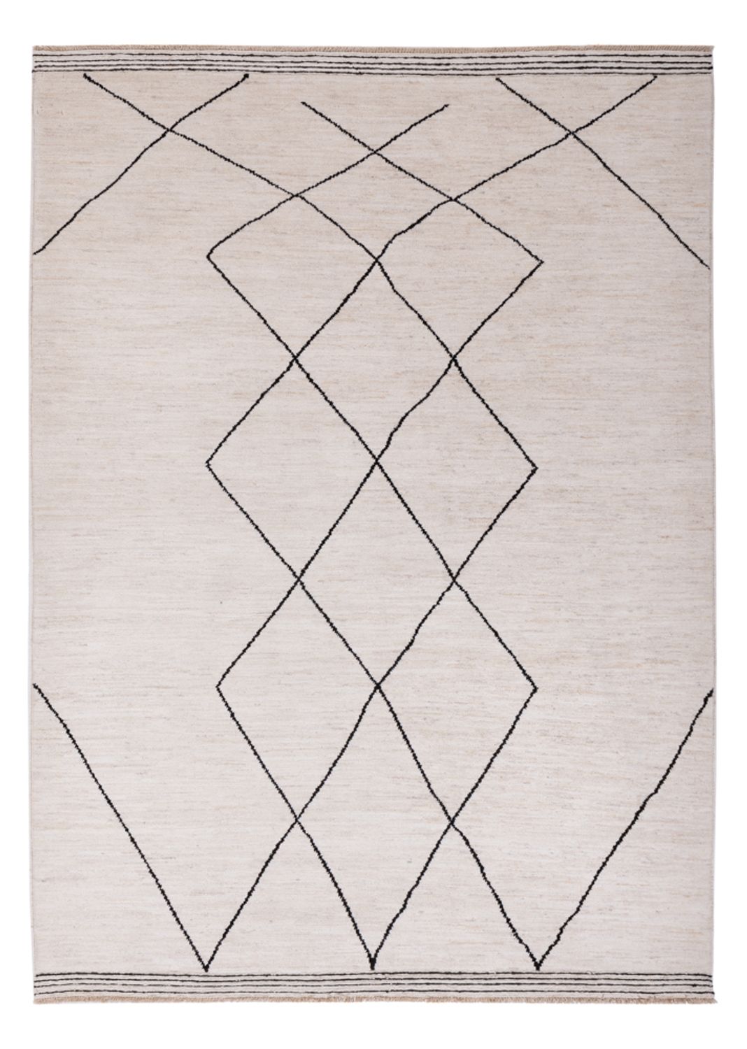 Tapis berbère - 206 x 155 cm - beige