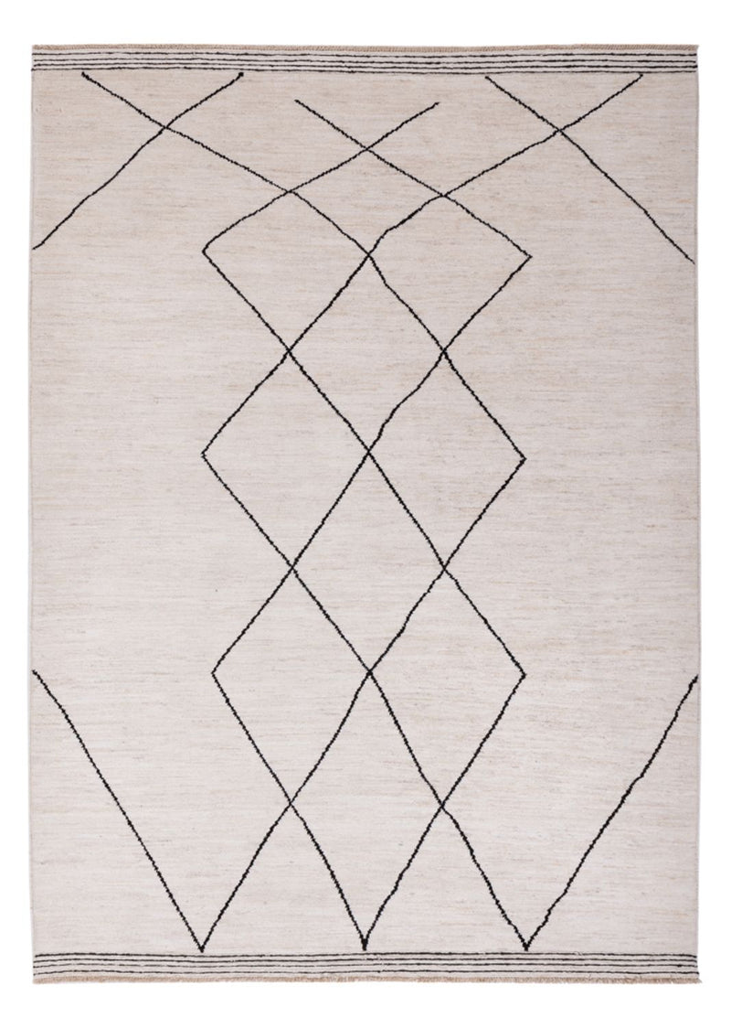 Tapis berbère - 206 x 155 cm - beige