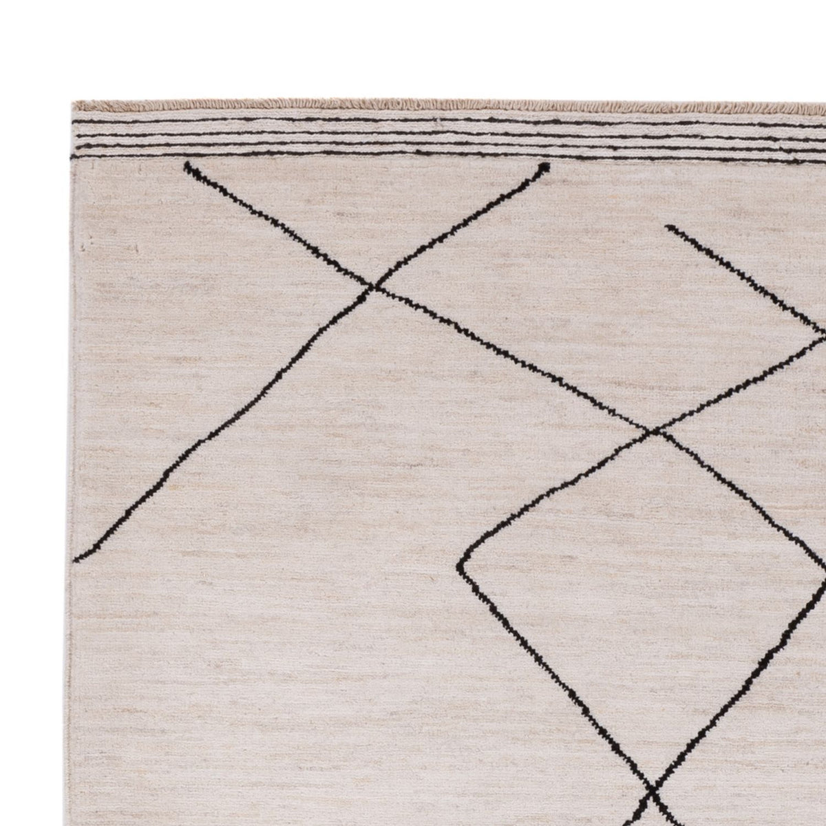 Tapis berbère - 206 x 155 cm - beige