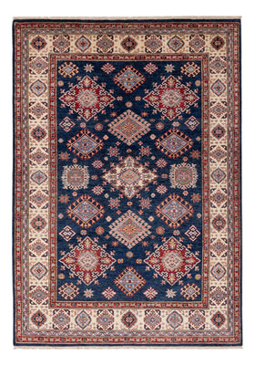 Tapis Ziegler - Kazak - 211 x 152 cm - bleu foncé