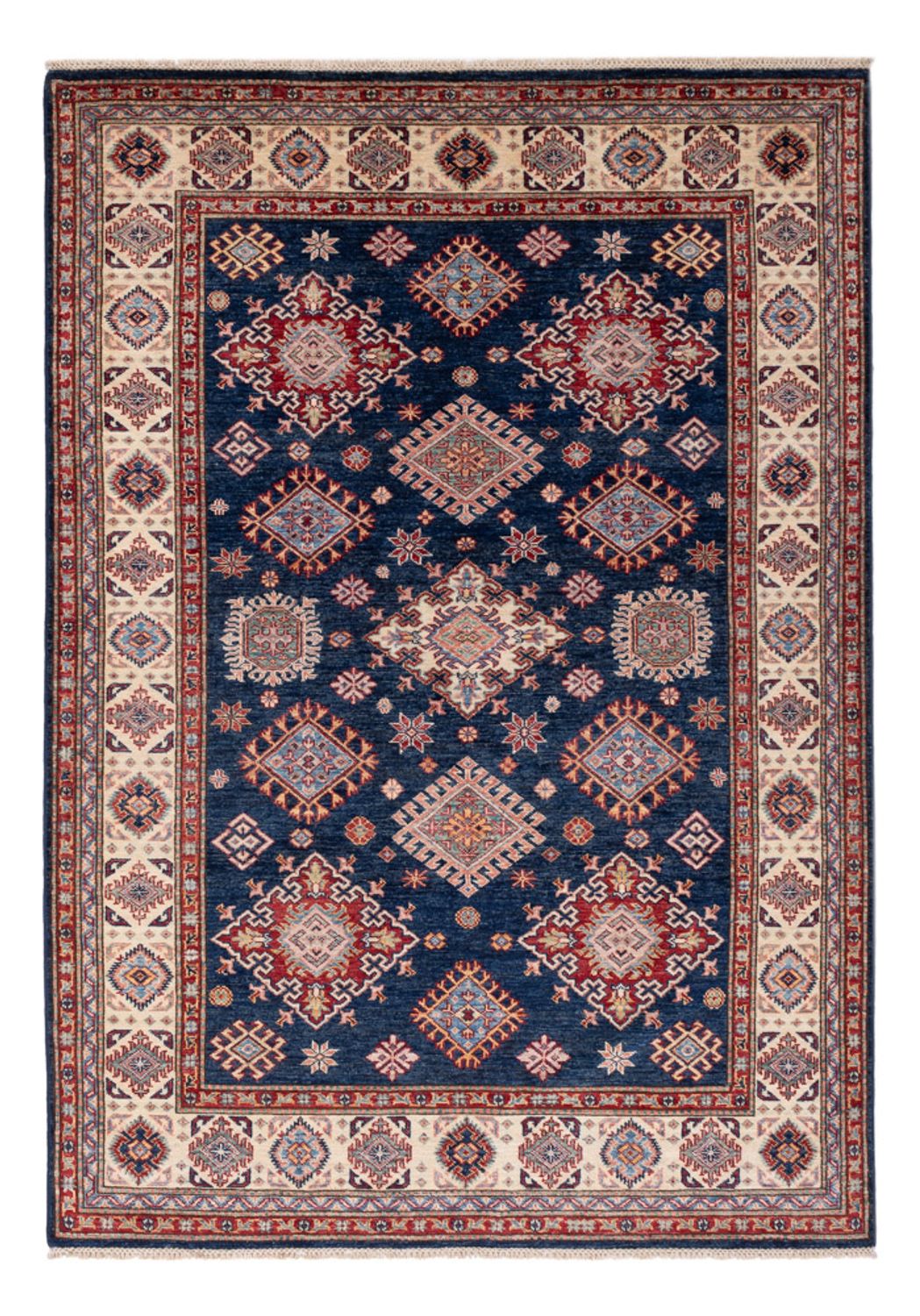 Tapis Ziegler - Kazak - 211 x 152 cm - bleu foncé