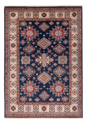 Tapis Ziegler - Kazak - 211 x 152 cm - bleu foncé