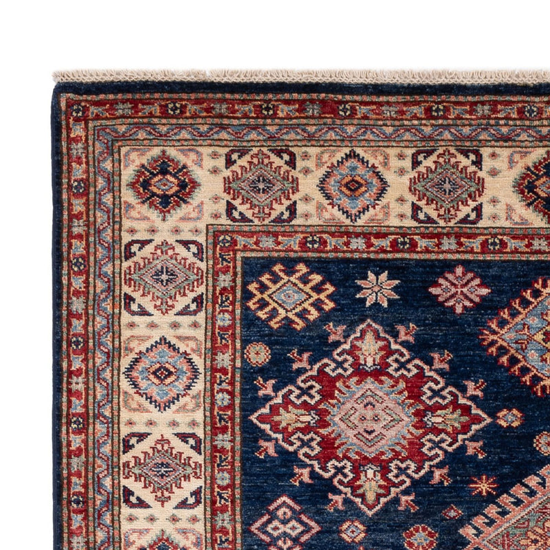 Tapis Ziegler - Kazak - 211 x 152 cm - bleu foncé