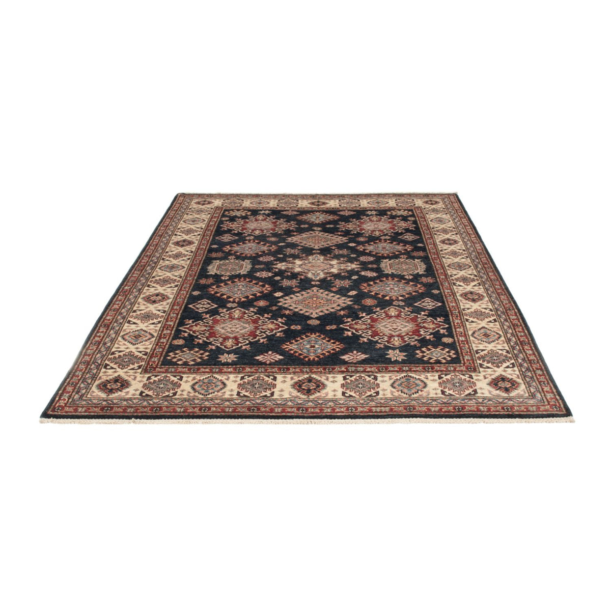 Tapis Ziegler - Kazak - 211 x 152 cm - bleu foncé