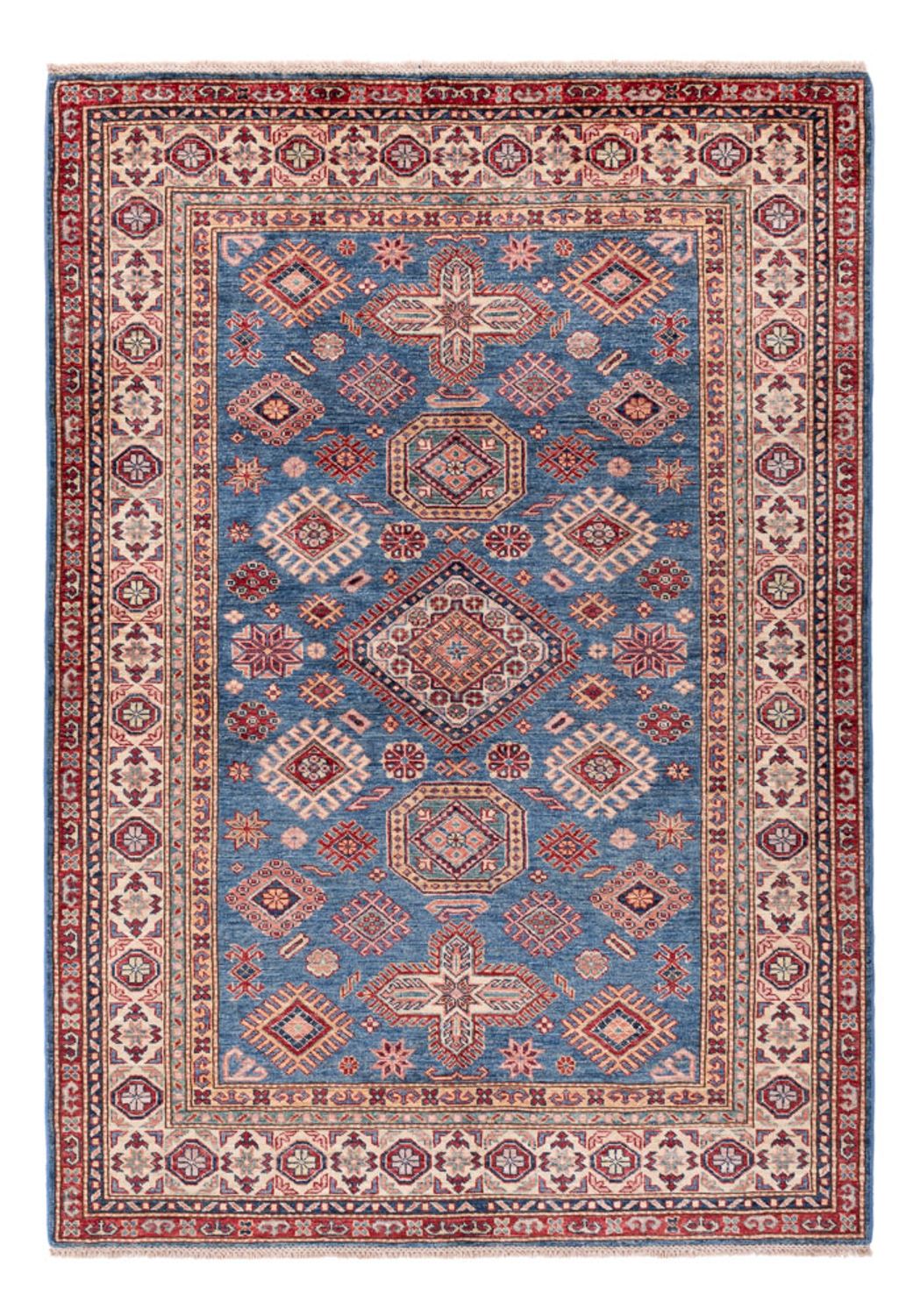 Tapis Ziegler - Kazak - 217 x 153 cm - bleu foncé