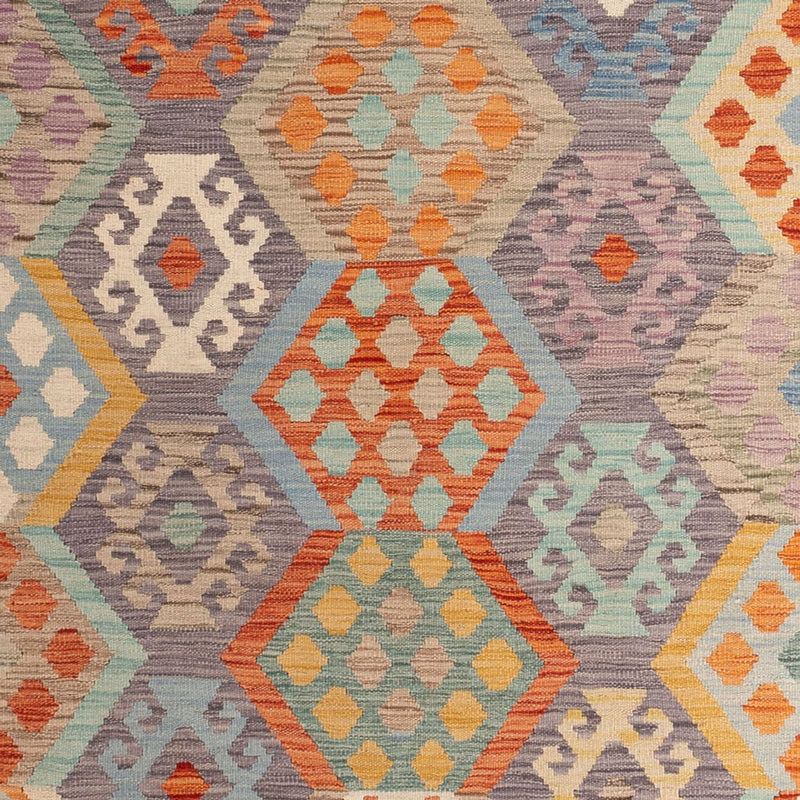 Tapis Kelim - Splash - 294 x 252 cm - multicolore