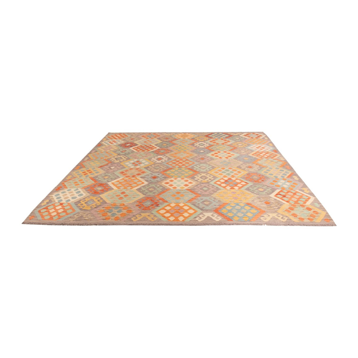 Tapis Kelim - Splash - 294 x 252 cm - multicolore