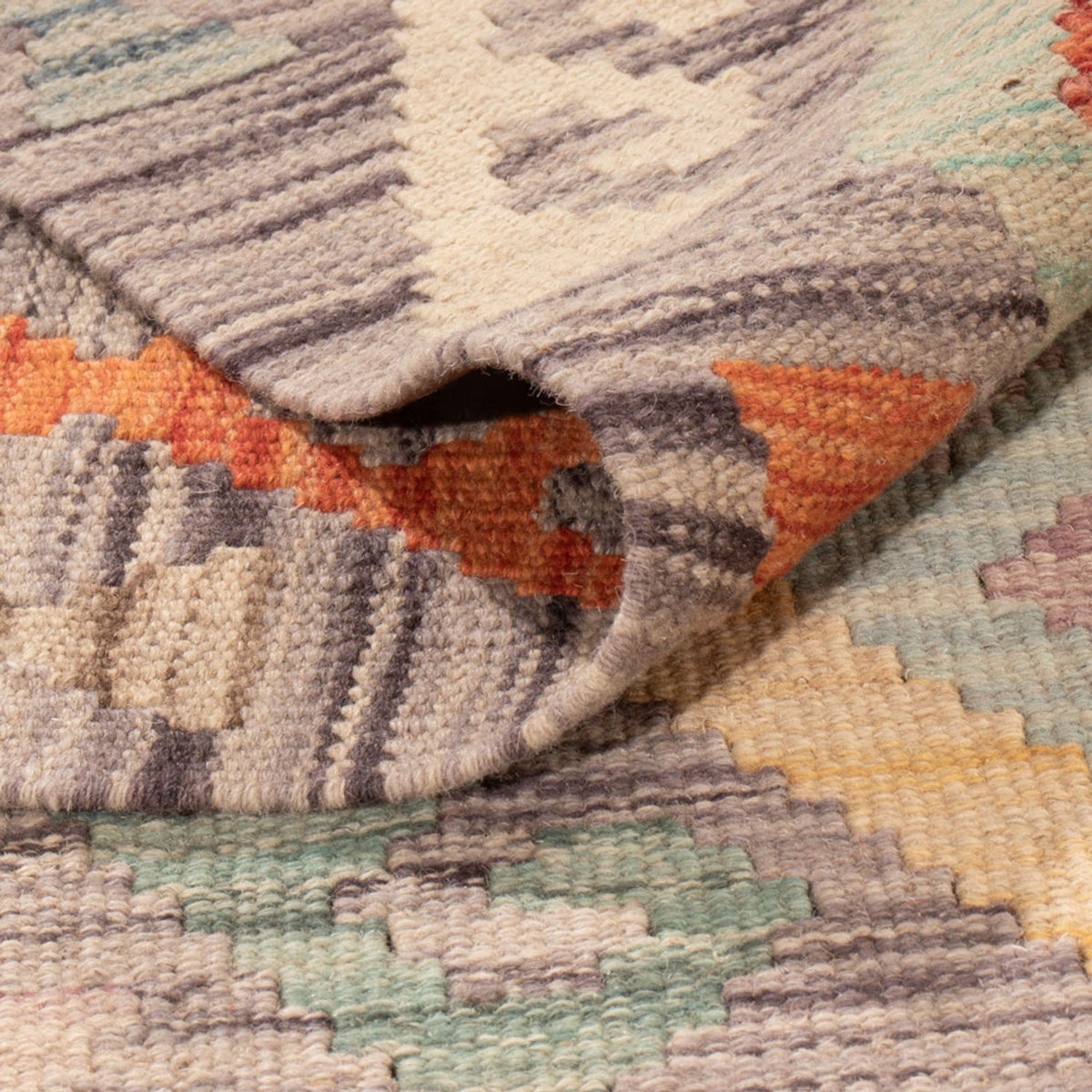 Tapis Kelim - Splash - 292 x 197 cm - multicolore