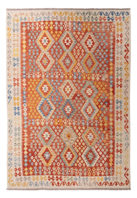 Tapis Kelim - Splash - 292 x 207 cm - multicolore