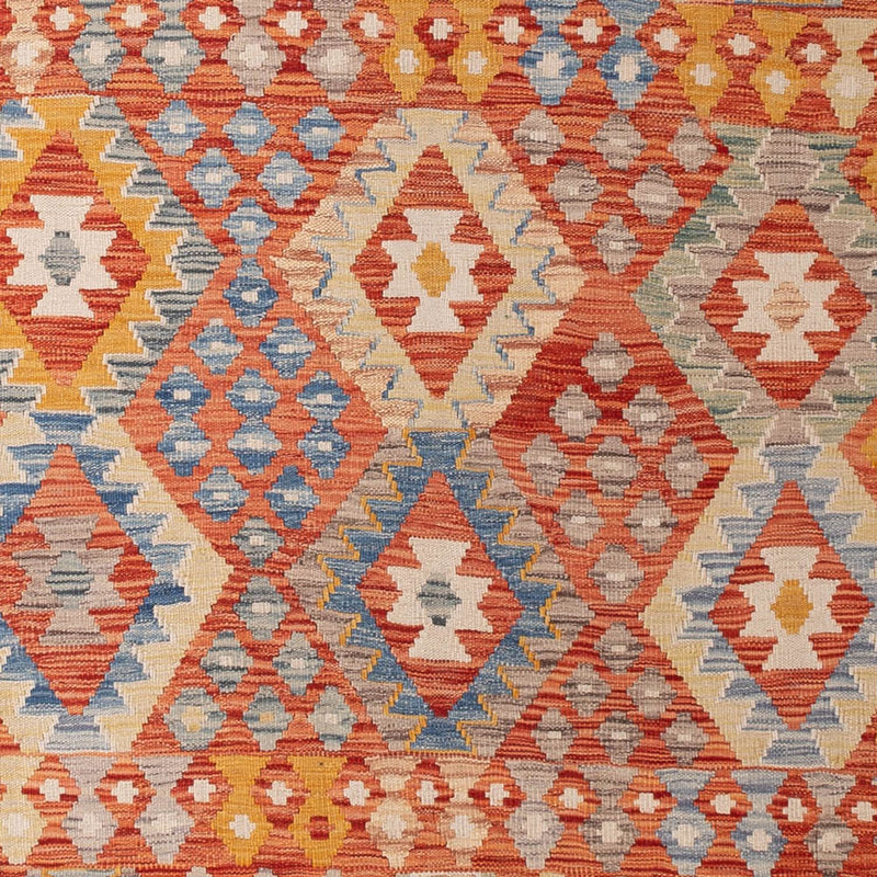 Tapis Kelim - Splash - 292 x 207 cm - multicolore