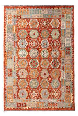Tapis Kelim - Splash - 298 x 206 cm - multicolore