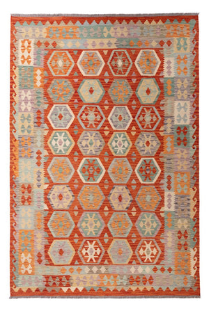 Tapis Kelim - Splash - 298 x 206 cm - multicolore