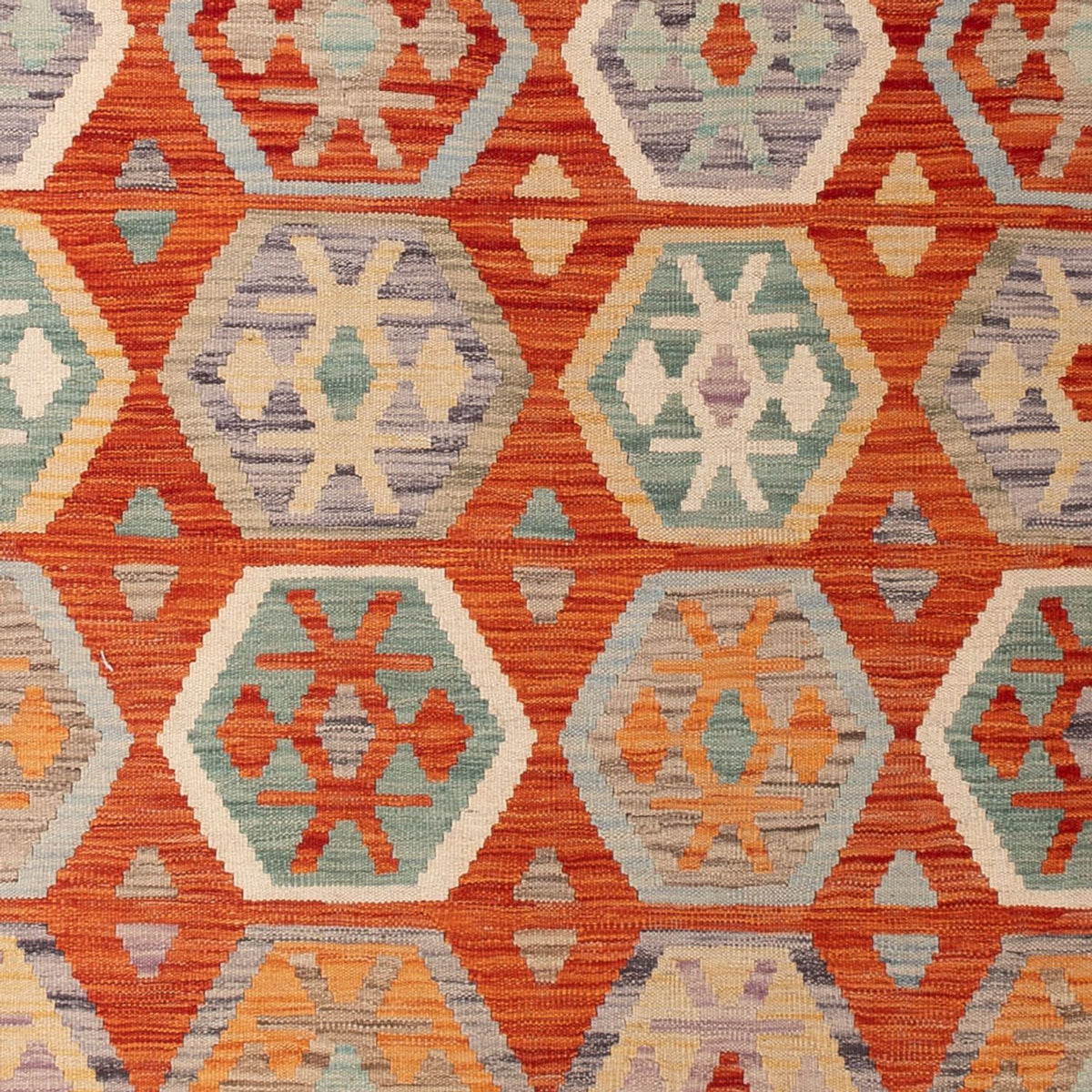 Tapis Kelim - Splash - 298 x 206 cm - multicolore