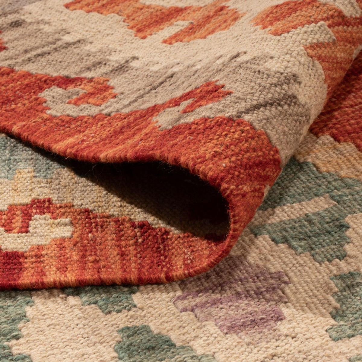 Tapis Kelim - Splash - 298 x 206 cm - multicolore