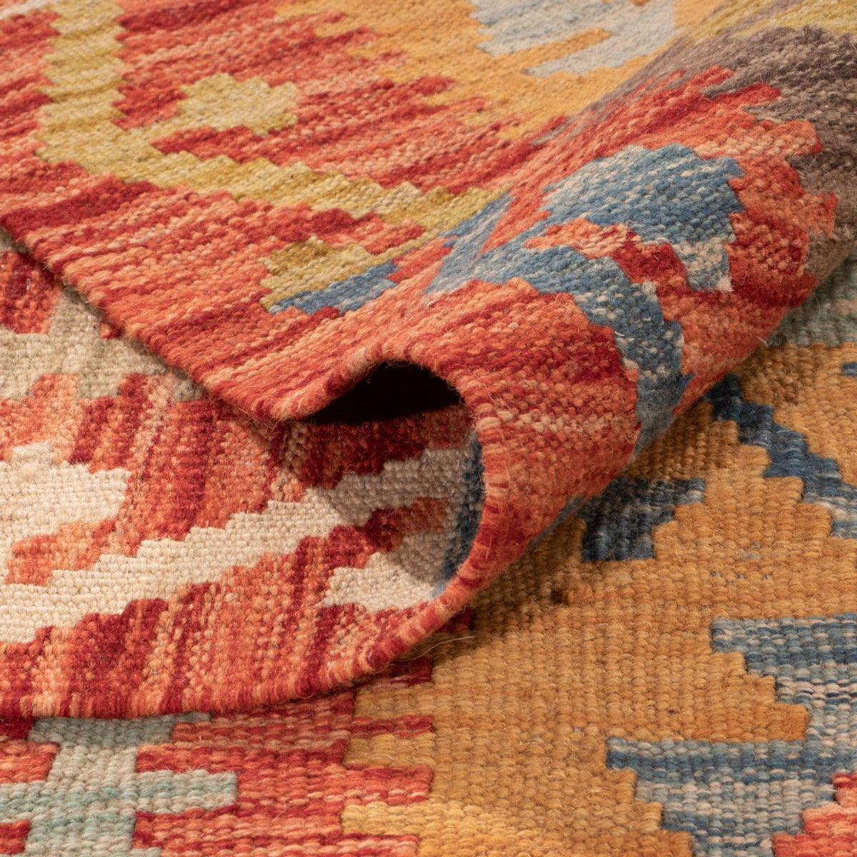 Tapis Kelim - Splash - 298 x 197 cm - multicolore