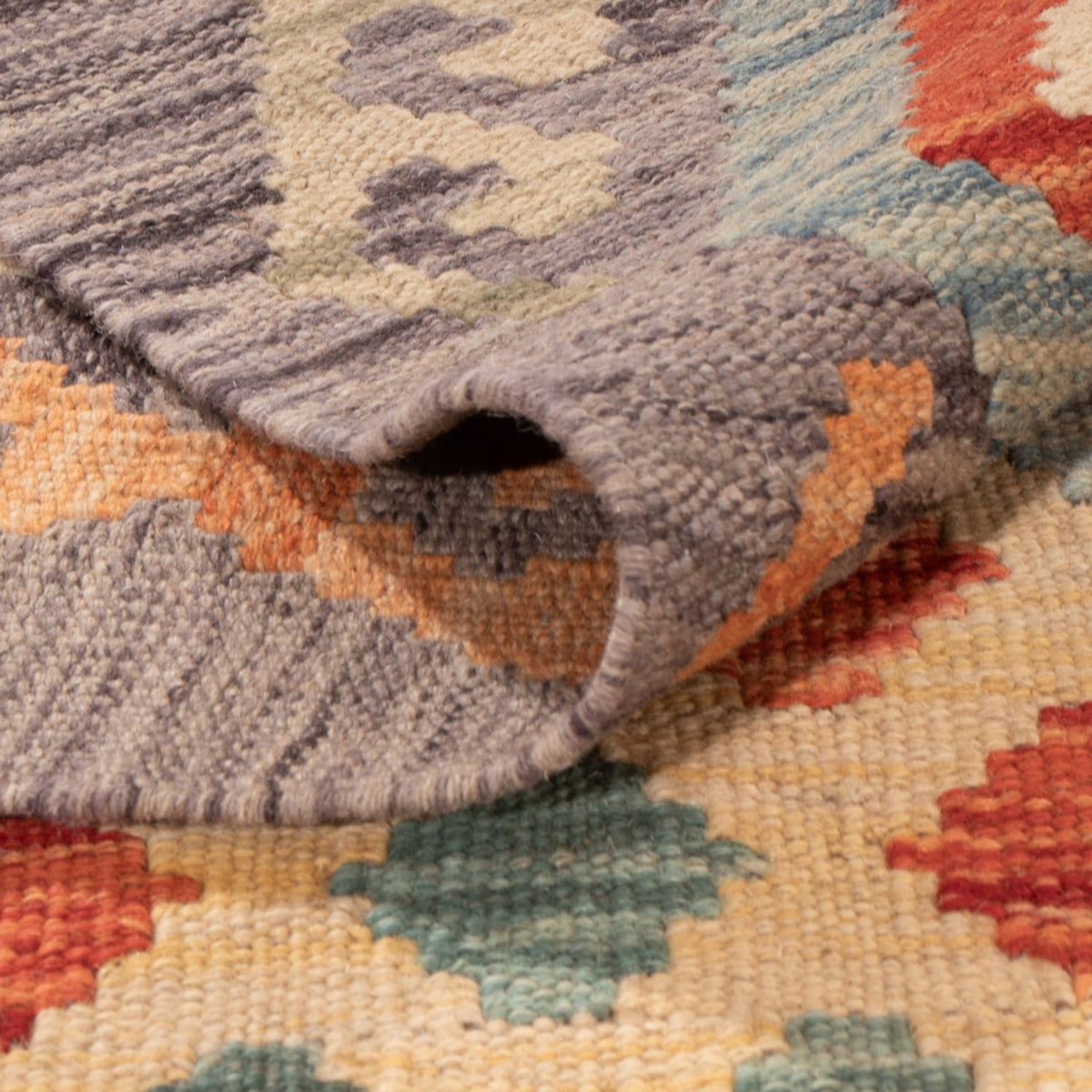 Tapis Kelim - Splash - 293 x 193 cm - multicolore