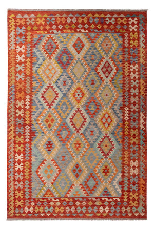 Tapis Kelim - Splash - 295 x 196 cm - multicolore