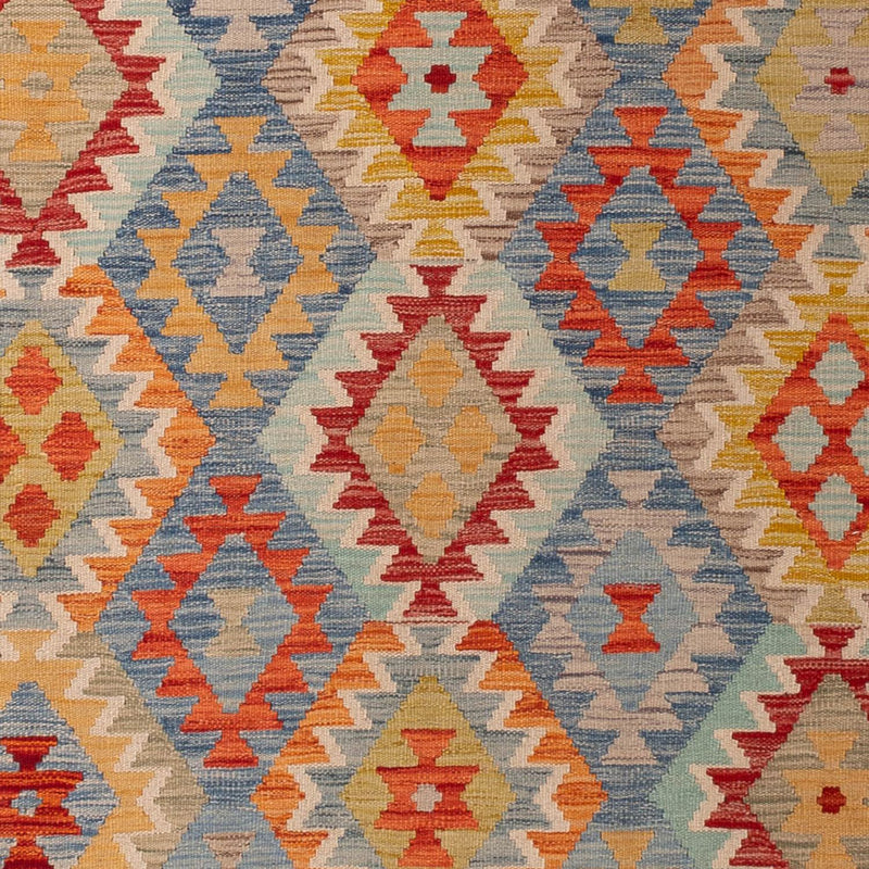 Tapis Kelim - Splash - 295 x 196 cm - multicolore