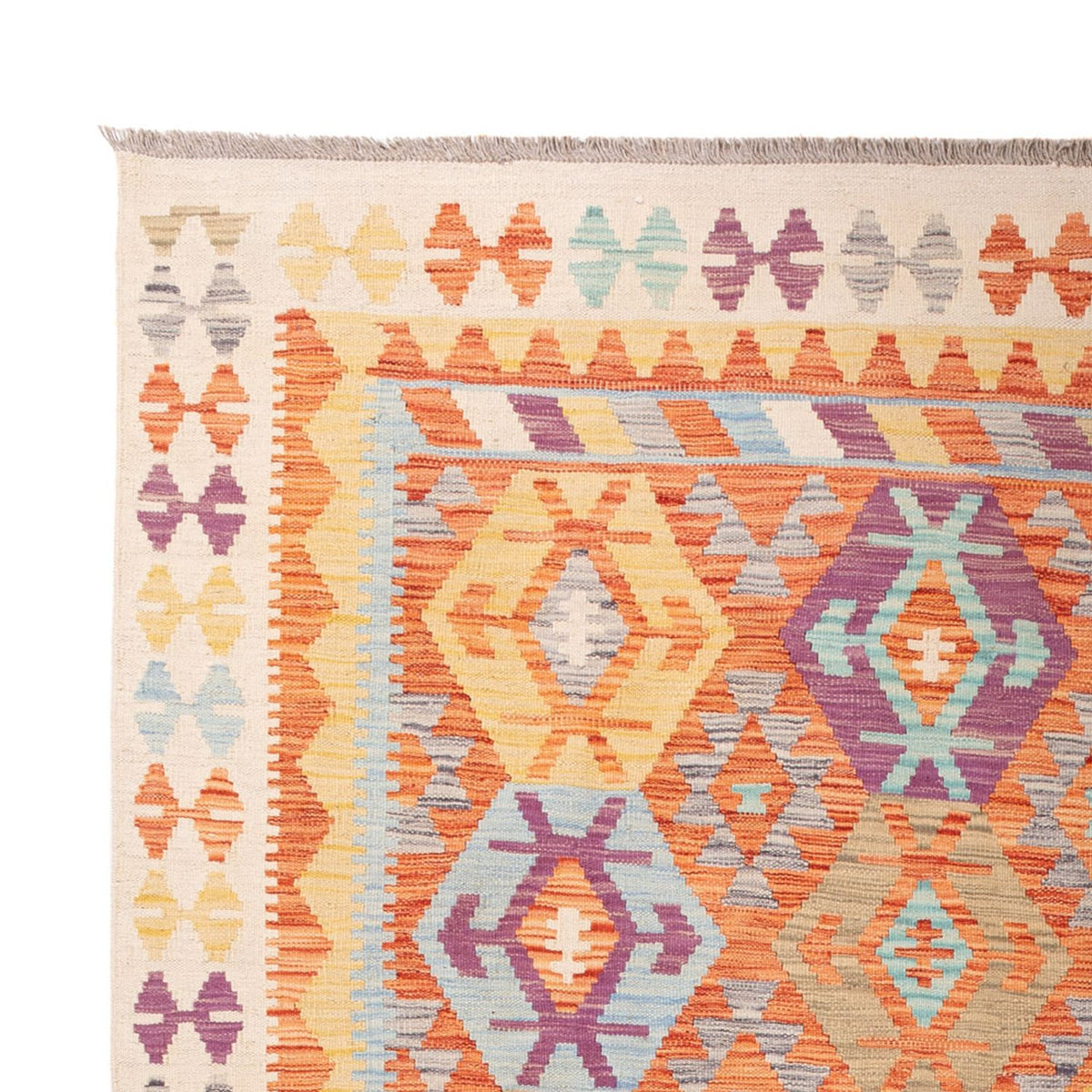 Tapis Kelim - Splash - 288 x 206 cm - multicolore