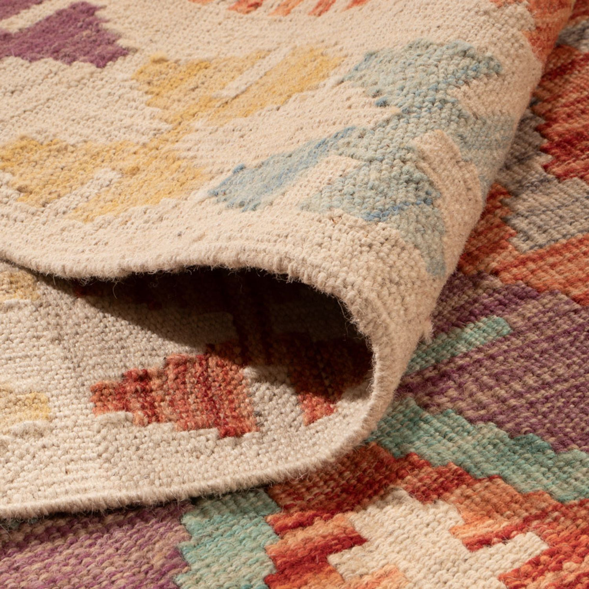 Tapis Kelim - Splash - 288 x 206 cm - multicolore