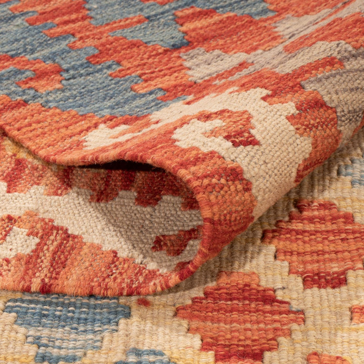 Tapis Kelim - Splash - 292 x 203 cm - multicolore