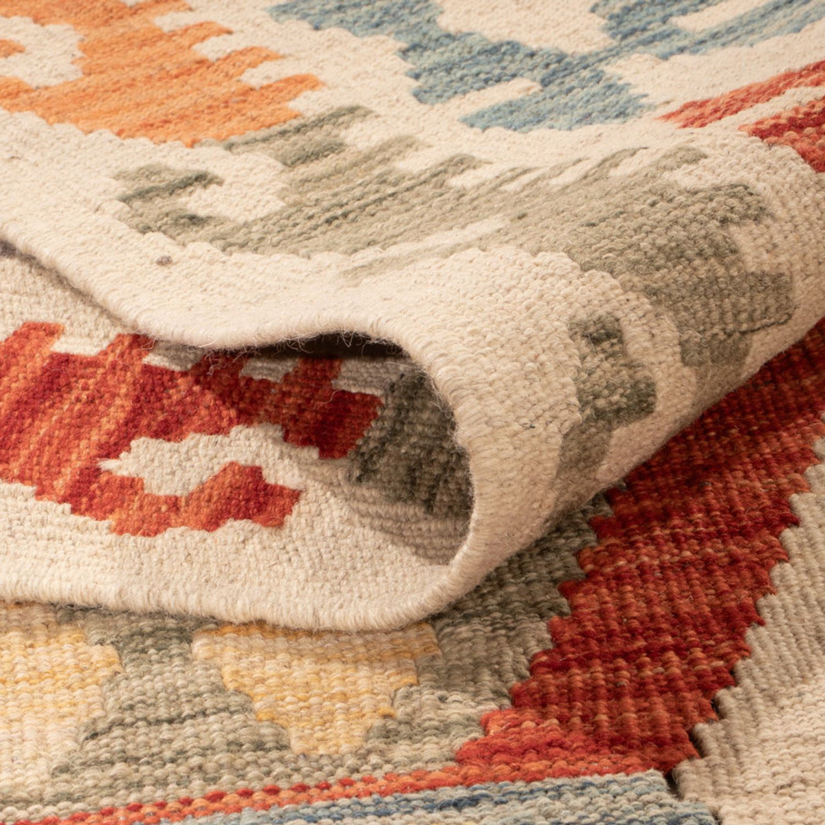 Tapis Kelim - Splash - 310 x 193 cm - multicolore