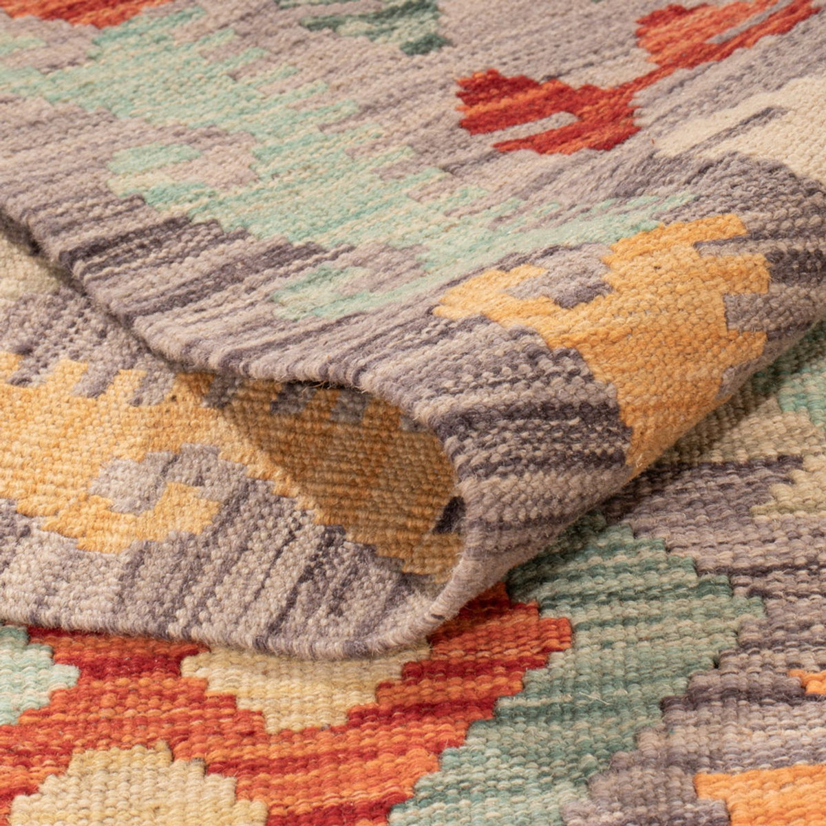 Tapis Kelim - Splash - 296 x 200 cm - multicolore