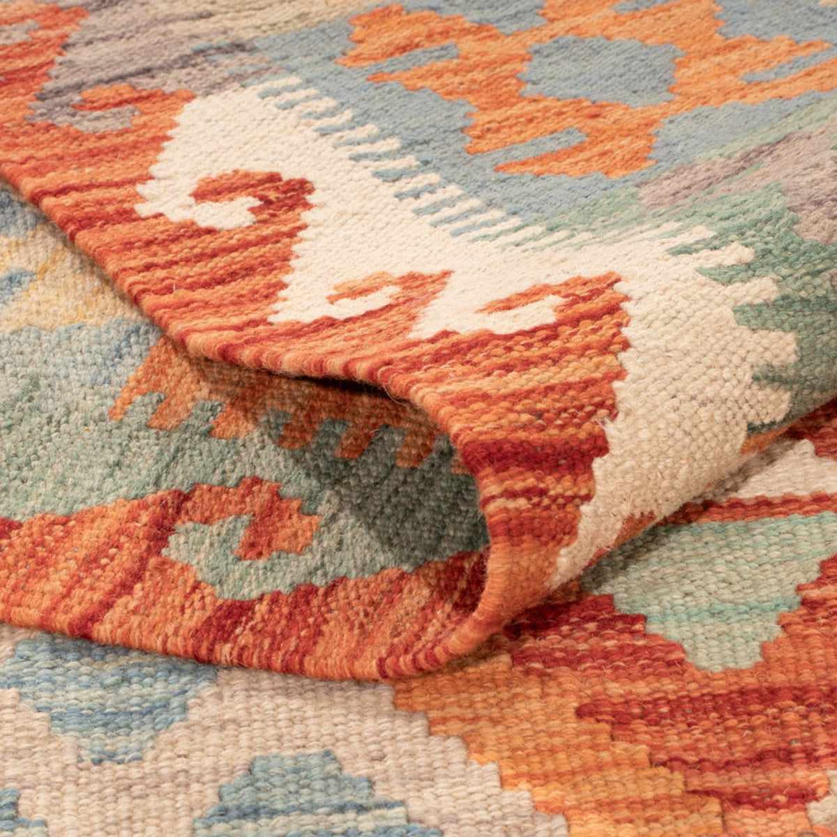 Tapis Kelim - Splash - 295 x 200 cm - multicolore