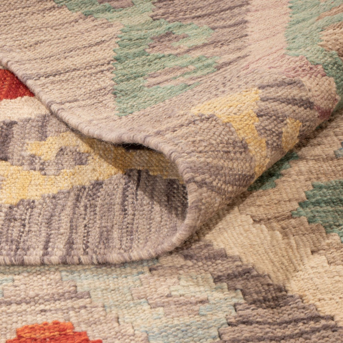 Tapis Kelim - Splash - 301 x 209 cm - multicolore