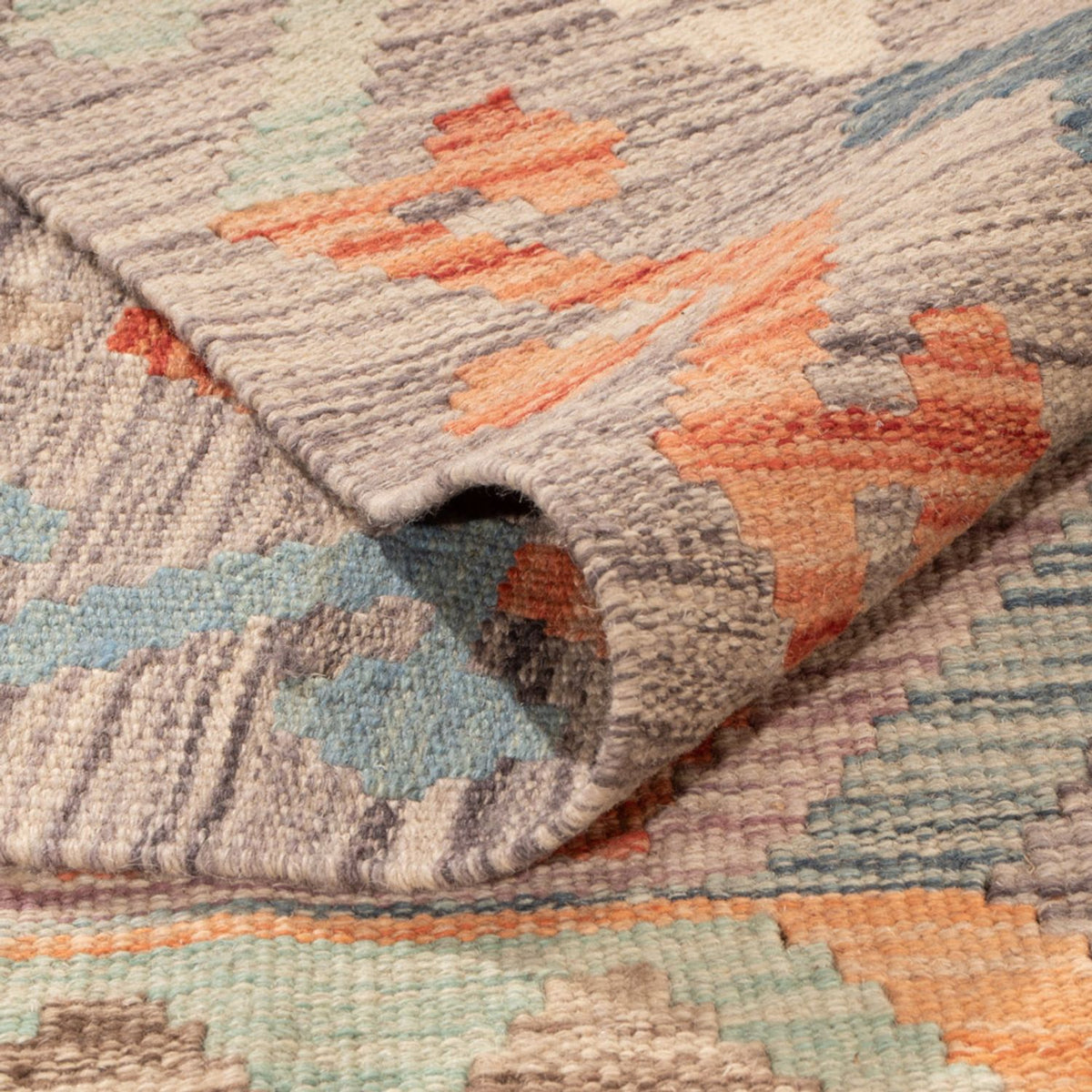 Tapis Kelim - Splash - 300 x 209 cm - multicolore