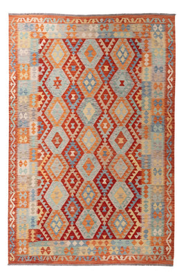 Tapis Kelim - Splash - 298 x 203 cm - multicolore