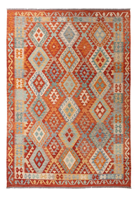 Tapis Kelim - Splash - 291 x 201 cm - multicolore